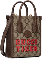Gucci Beige Mini 'Gucci Tiger' GG Tote