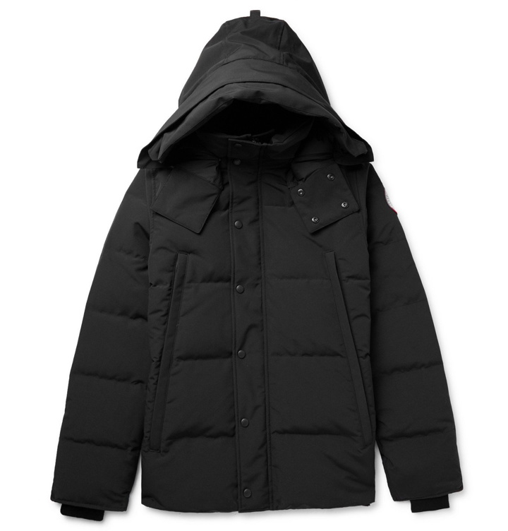 Photo: Canada Goose - Wyndham Slim-Fit Quilted Arctic Tech Down Hooded Parka - Black