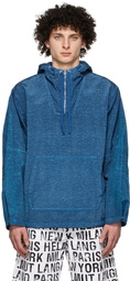 Helmut Lang Blue Canvas Anorak Jacket