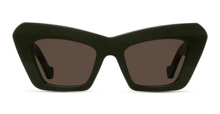Photo: Loewe Lw40036i - Shiny Dark Green Sunglasses