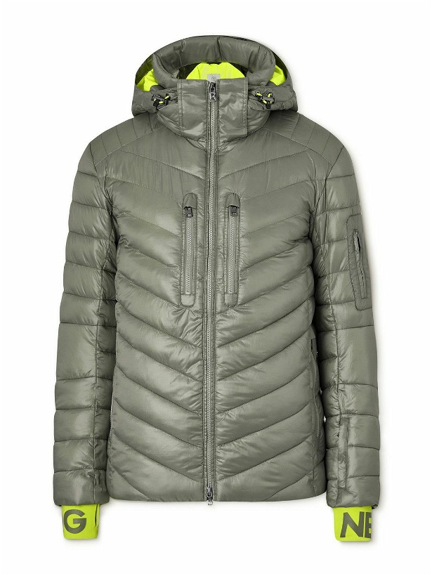 Photo: Bogner - Dorian Padded Quilted Shell Hooded Ski Jacket - Green