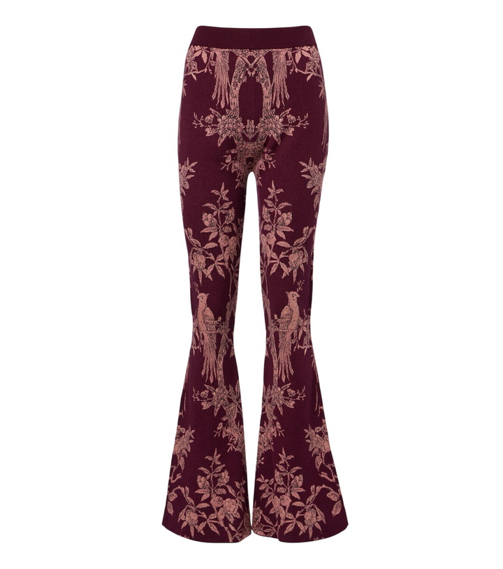 Photo: Etro Wool-blend jacquard flared pants