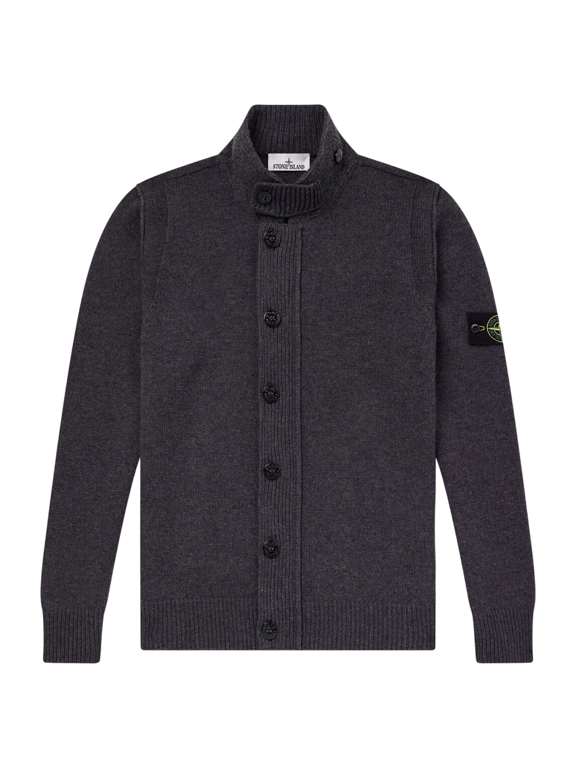 Stone Island Khaki 5100053 Full Rib RWS Wool Sweater Stone Island