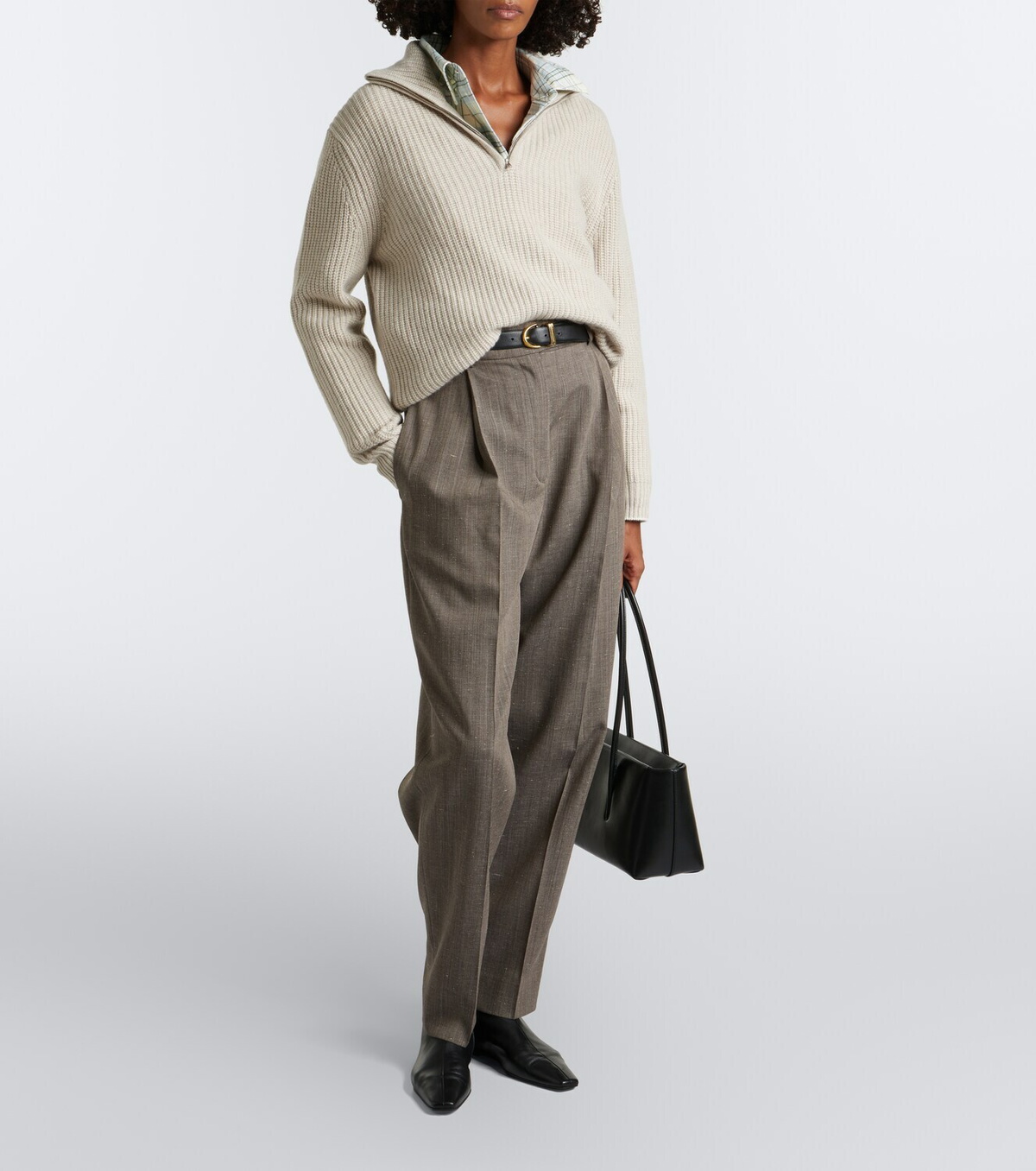 Arch4 Saatchi cashmere zip-up sweater
