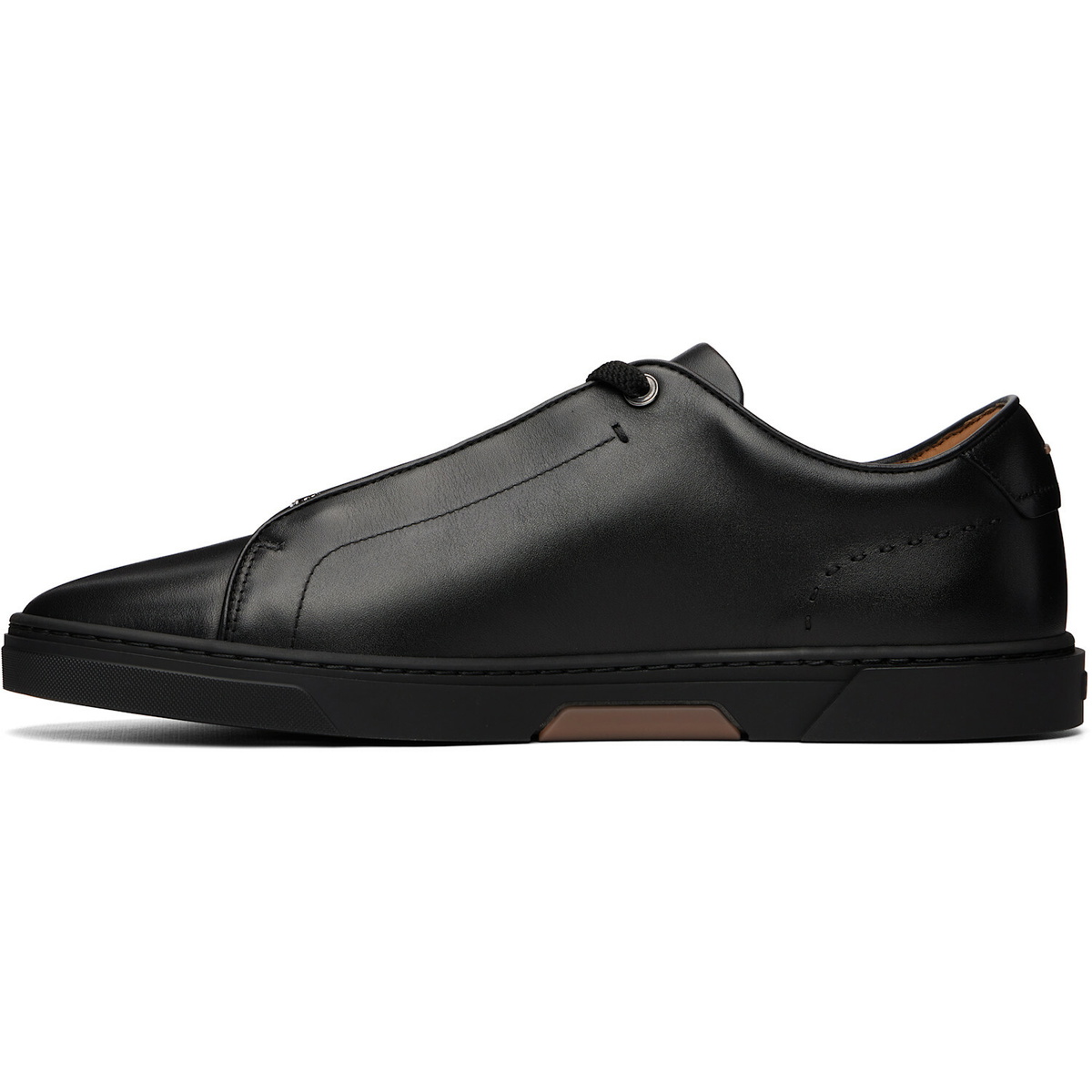 BOSS Black Gary Brushed Leather Sneakers