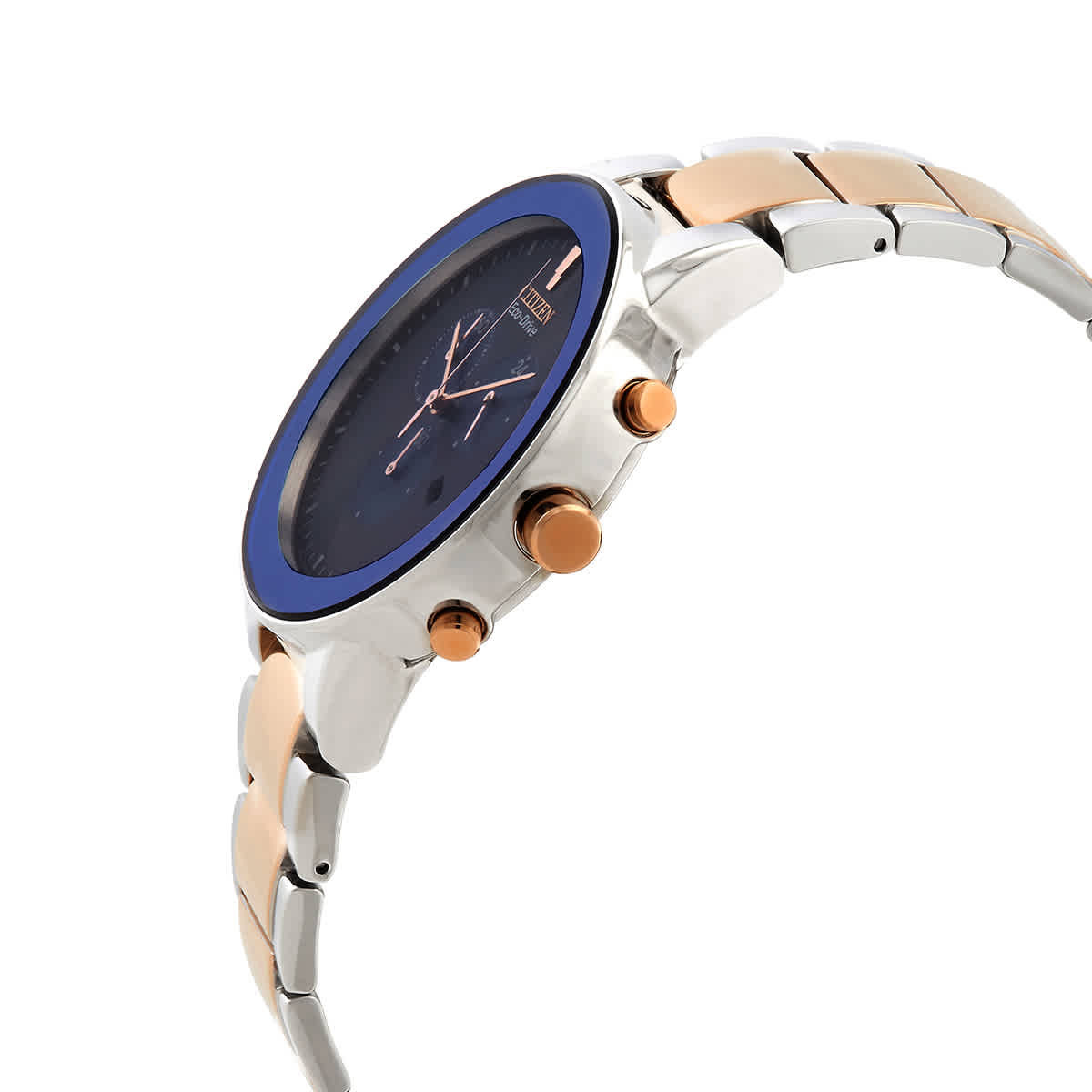 Citizen Chronograph GMT Eco-Drive Blue Dial Mens Watch AT2244-84L