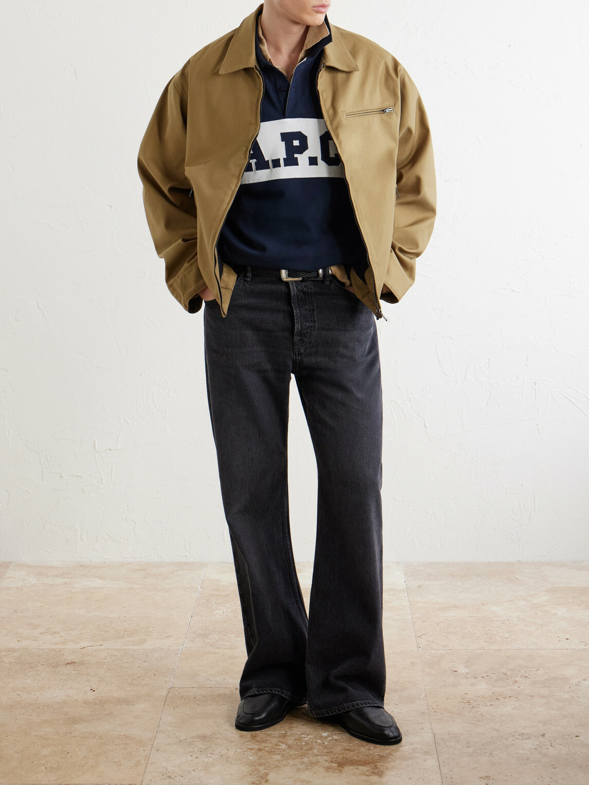 A.P.C. - Alexis Logo-Embroidered Cotton-Jersey Polo Shirt - Blue