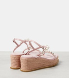 Jimmy Choo Amatuus 60 leather espadrille wedges