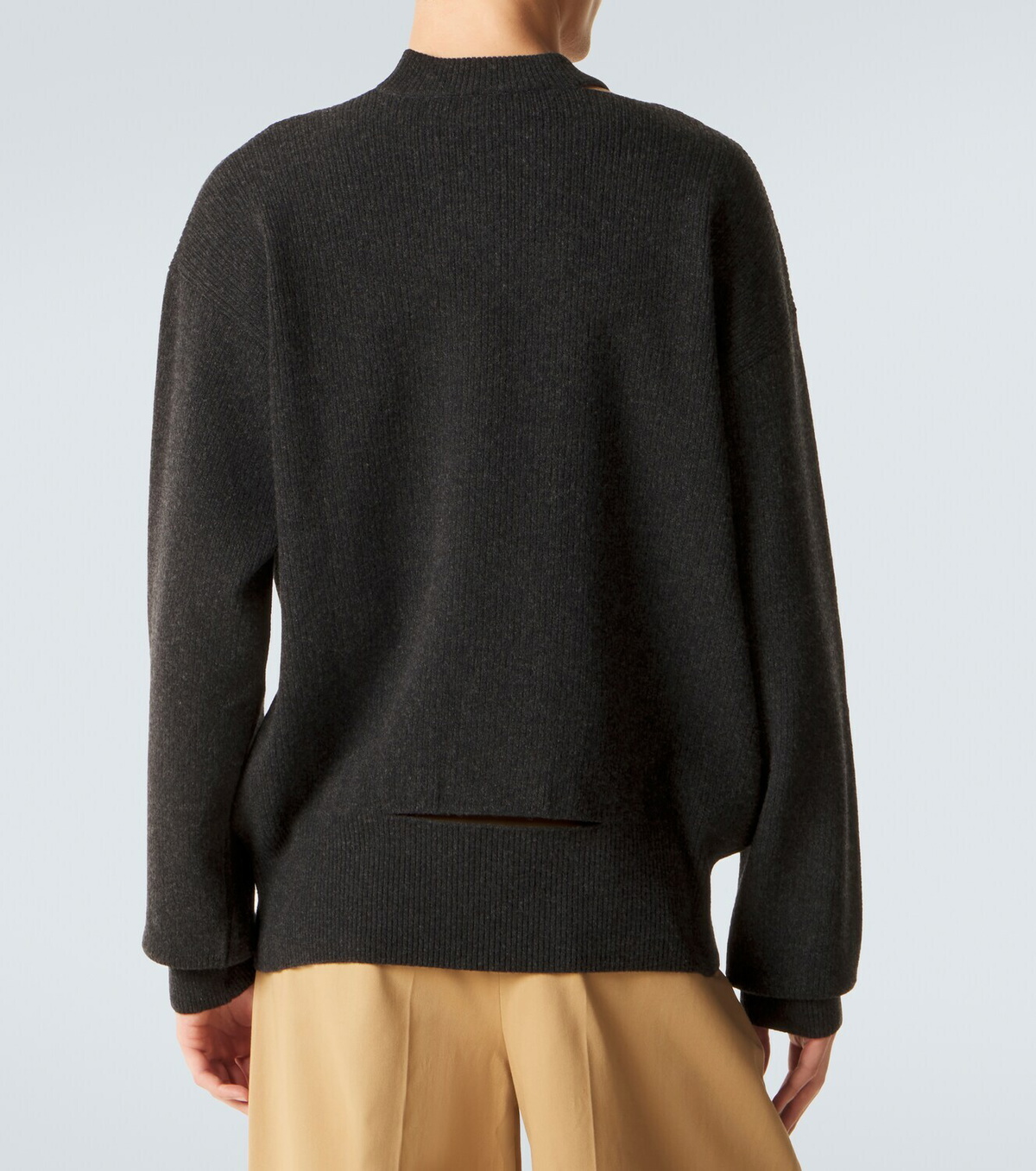 Simone Rocha Cutout embellished wool-blend sweater
