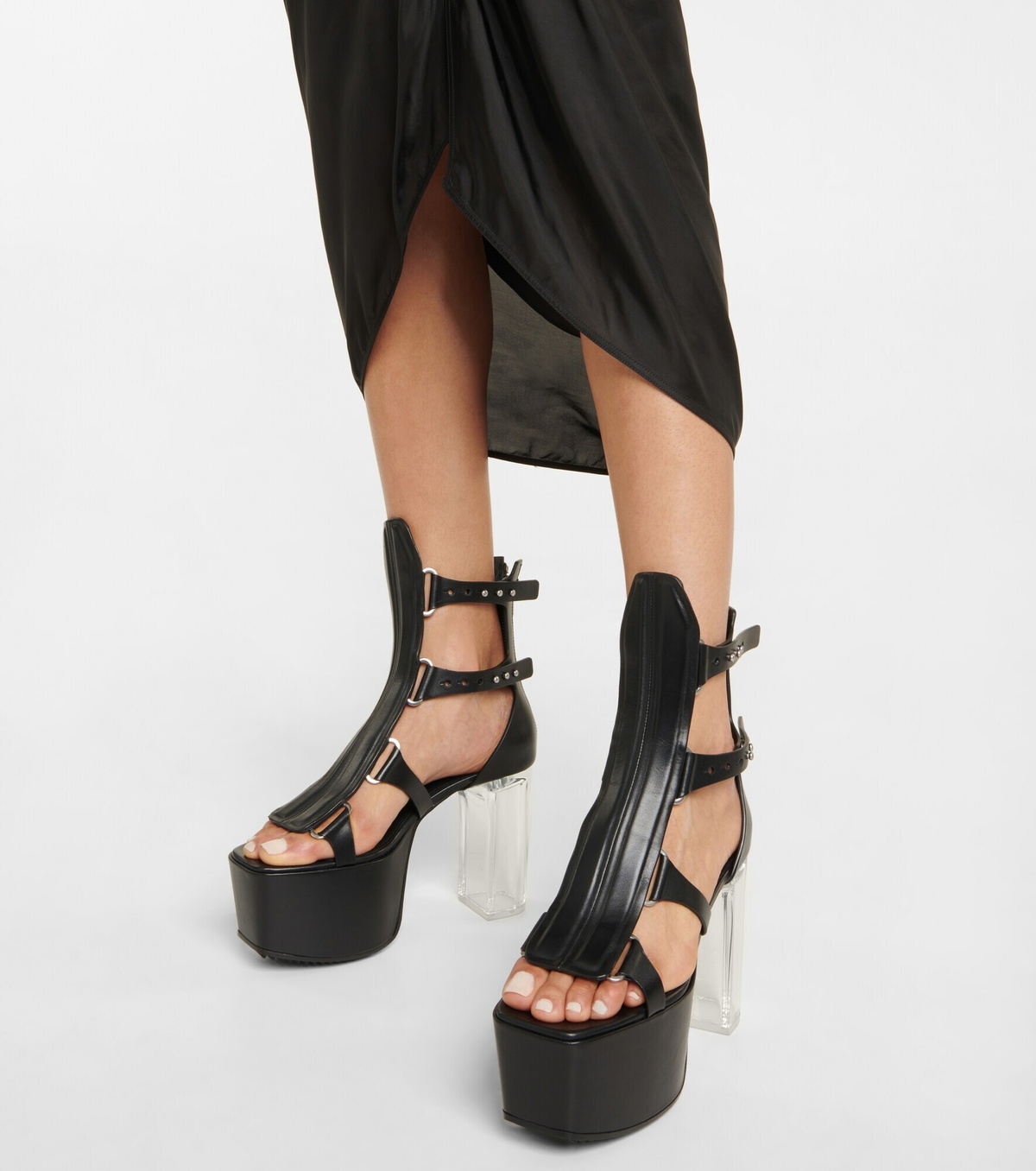 Rick Owens Leather platform sandals Rick Owens