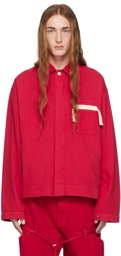 Jacquemus Red Le Chouchou 'La Chemise de Nîmes' Shirt