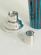 L'Objet - Prism Glass and Silver-Tone Cocktail Shaker