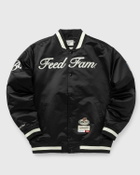 Mitchell & Ness X Bstn X Nfl Munich Game Satin Jacket Black Bomber Jackets/College Jackets