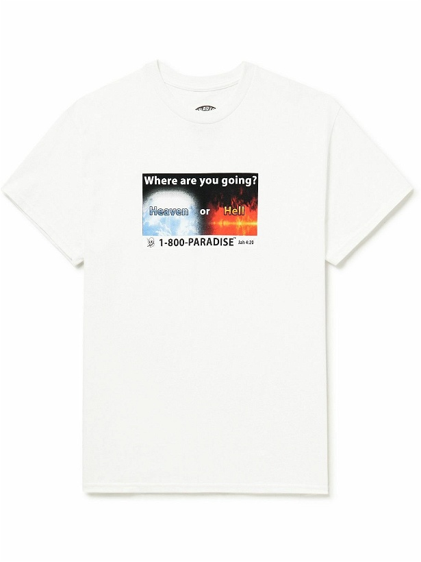 Photo: PARADISE - Where Are You Going Printed Cotton-Jersey T-Shirt - White