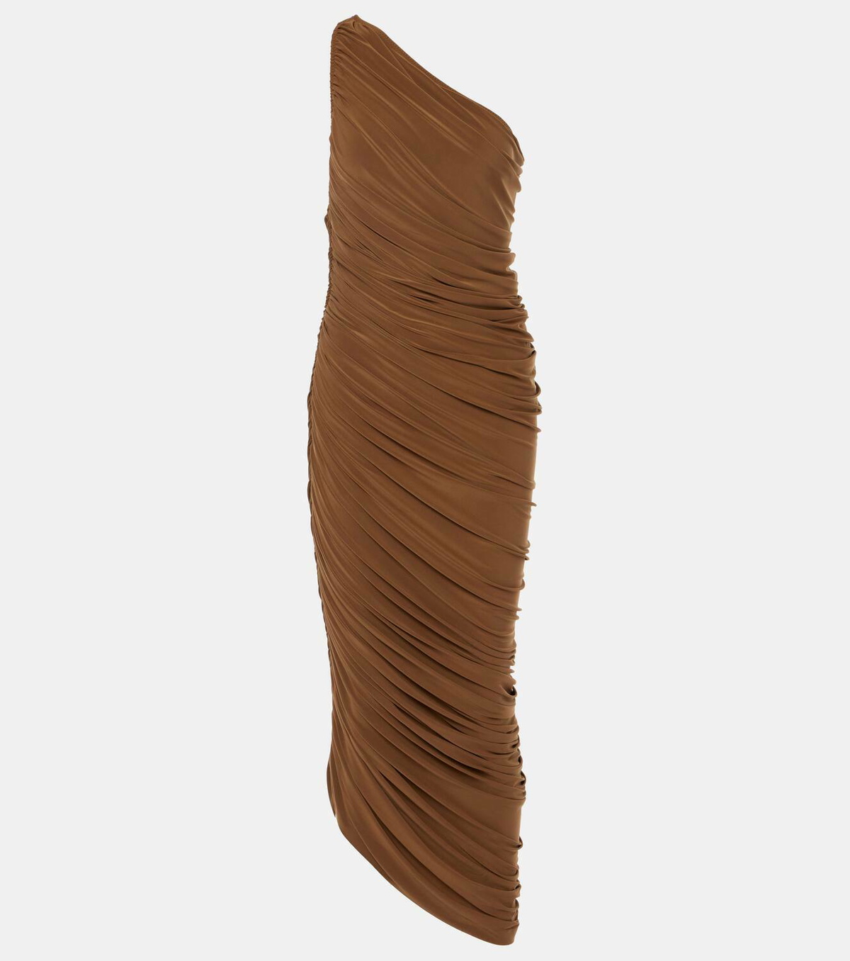 NORMA KAMALI ノーマカマリ ワンピース Ruched midi dress921645 Norma Kamali(ノーマカマリ) ワンピース(レディース) - 海外通販