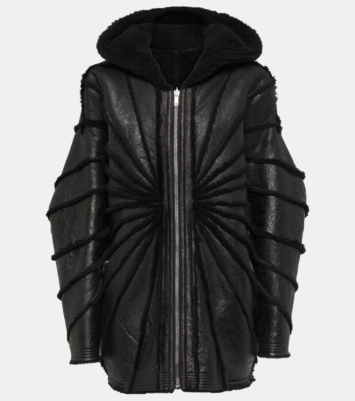 Rick Owens Reversible leather and shearling jacket Rick Owens Rick Owens Reversible leather and shearling jacket Rick Owens