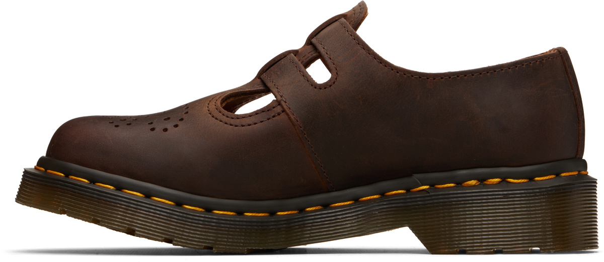 Dr. Martens Brown 8065 Crazy Horse Leather Mary Jane Loafers