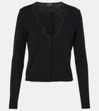 Giambattista Valli Lace-trimmed cardigan