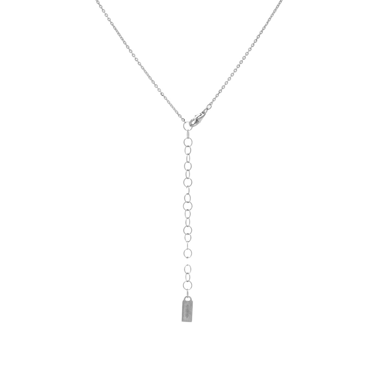 Vetements Women's Gothic Letter Logo Necklace in Silver