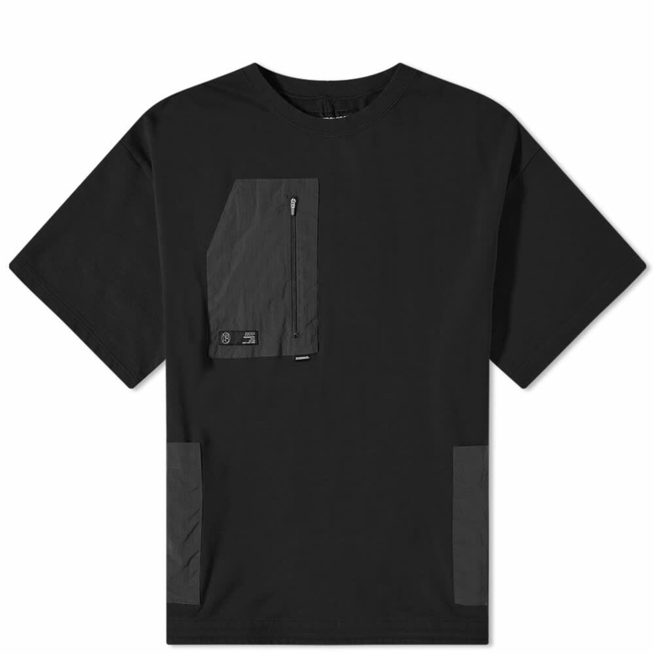 Photo: Neighborhood Men's CD Pocket Detail T-Shirt in Black