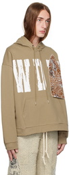 Who Decides War Beige Patch Hoodie