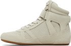 Isabel Marant Taupe Senny High Sneakers