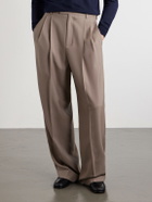 Valentino Garavani - Straight-Leg Wool Suit Trousers - Neutrals