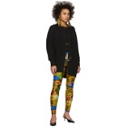 Versace Jeans Couture Multicolor Tropical Barocco Leggings