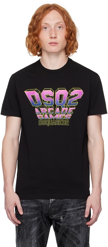 Photo: Dsquared2 Black 'Arcade Games' T-Shirt