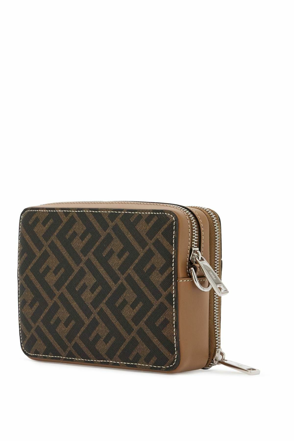 FENDI square camera bag organizer for storage Brown