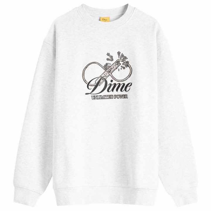 Photo: Dime Men's Cursive Power Sweatshirt in Ash