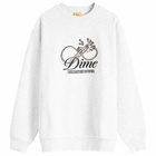 Dime Men's Cursive Power Sweatshirt in Ash