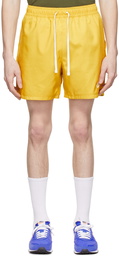 Nike Yellow Polyester Shorts