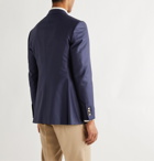 Husbands - Gainsbourg Slim-Fit Double-Breasted Wool Blazer - Blue