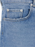 Icon Denim Light Blue Jeans With Logo Patch On The Rear In Denim Man