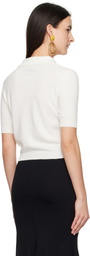 Moschino Off-White Laurel Crown Logo Polo