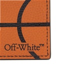 Off-White Men's Basket Ball Card Holder in Orange/Black