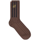 Adidas Men's x Blondey Top-Draw Sock in Brown