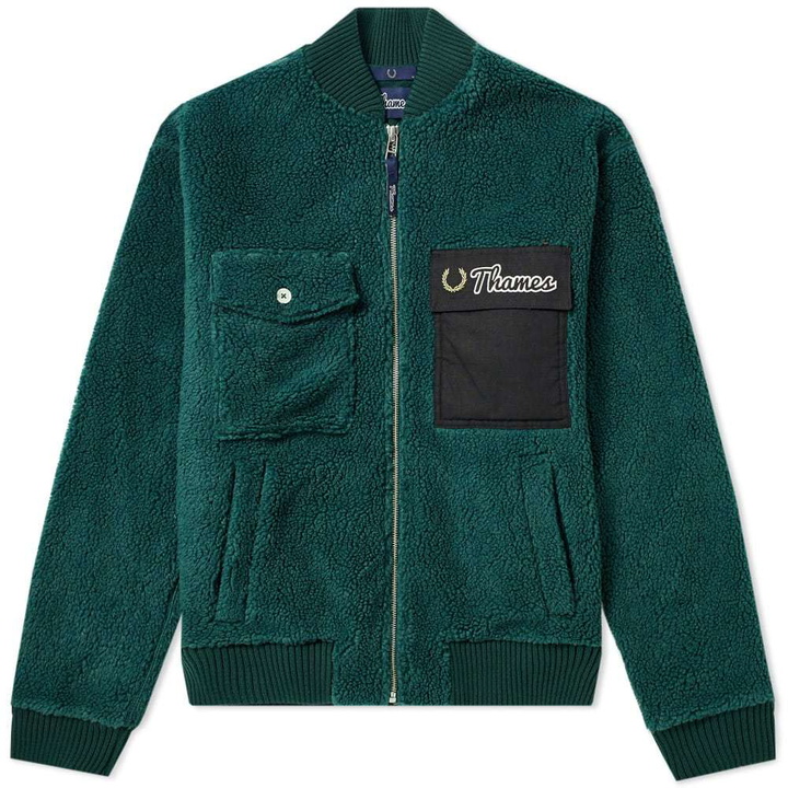 Photo: Fred Perry x Thames Heavy Fleece Bomber Jacket