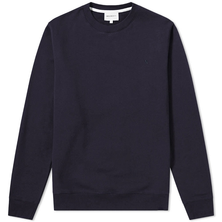 Photo: Norse Projects Vagn Classic Patch Logo Crew Sweat