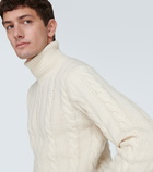 Polo Ralph Lauren Cable-knit wool and cashmere turtleneck sweater