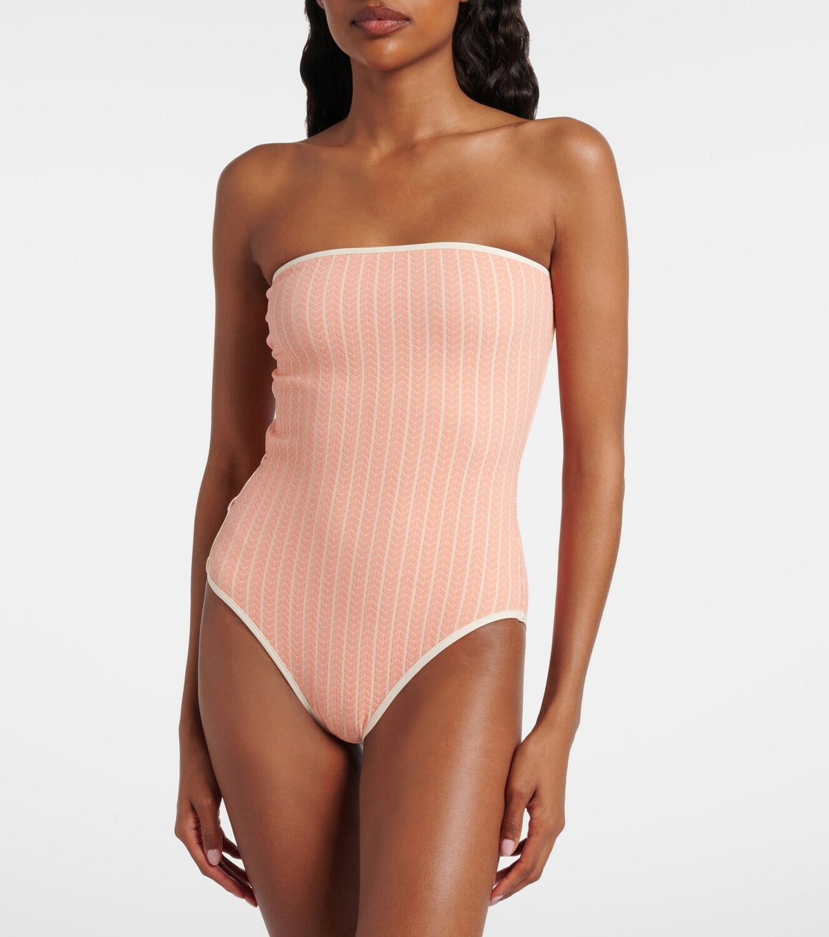 Eres Golden chevron swimsuit