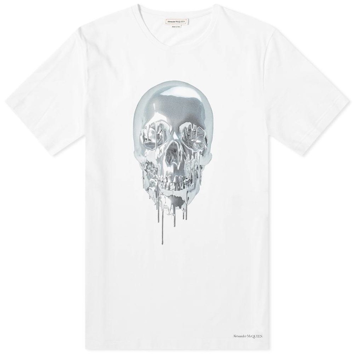 Photo: Alexander McQueen Metallic Skull Tee