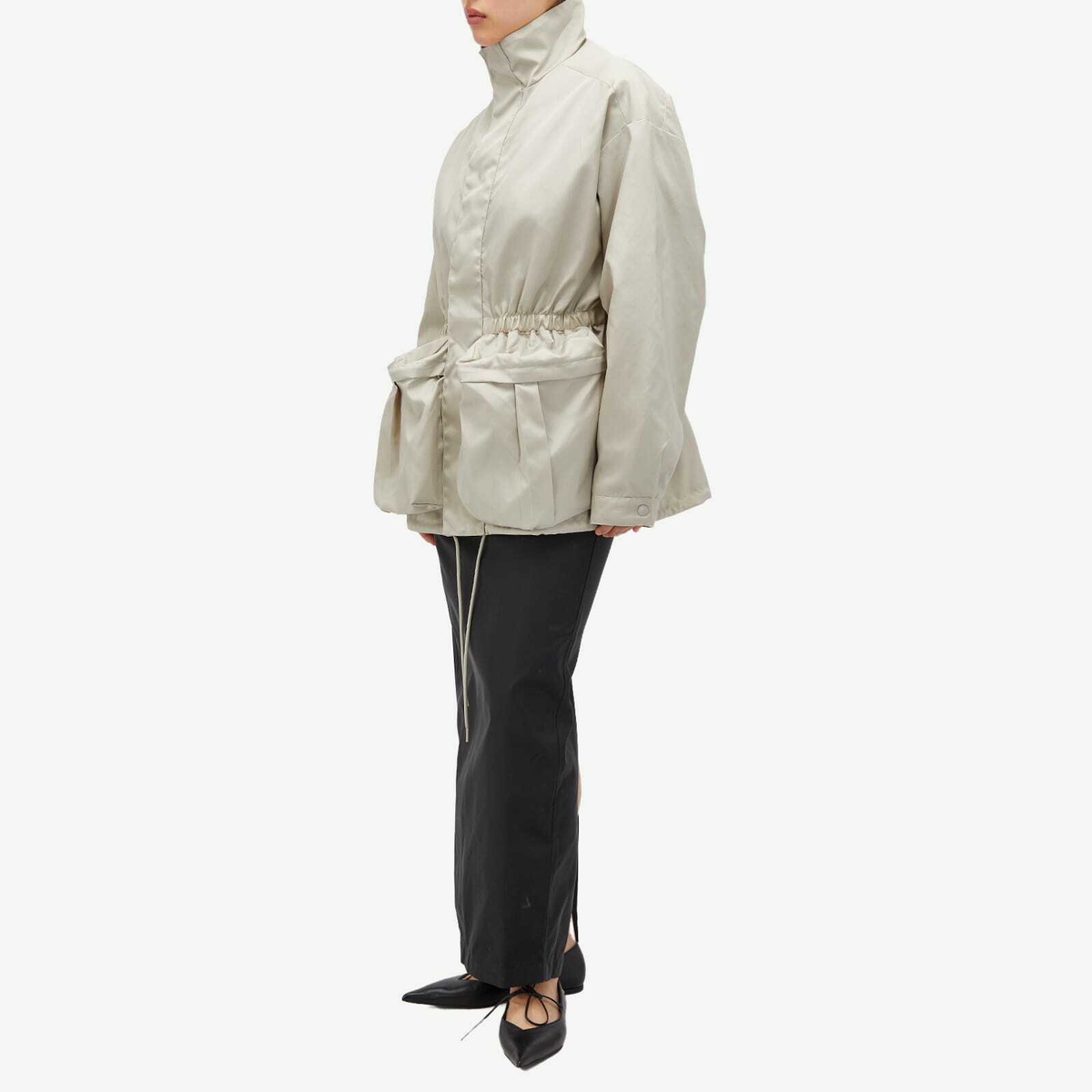 WARDROBE.NYC Women's Parka Jacket in Cement