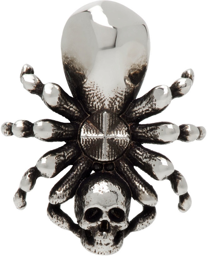 Photo: Alexander McQueen Silver Spider Skull Earring