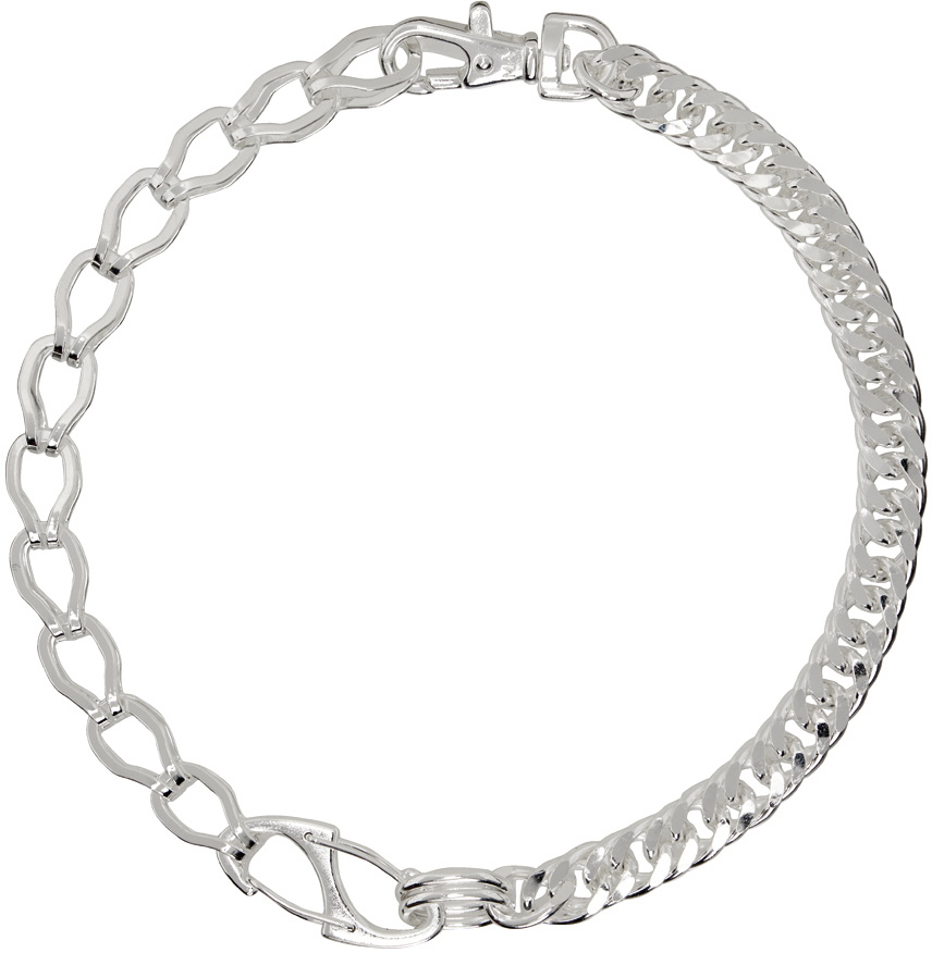 Silver Reena Chain Necklace by Martine Ali on Sale