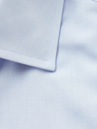 Brioni - Cutaway-Collar Cotton Oxford Shirt - Blue