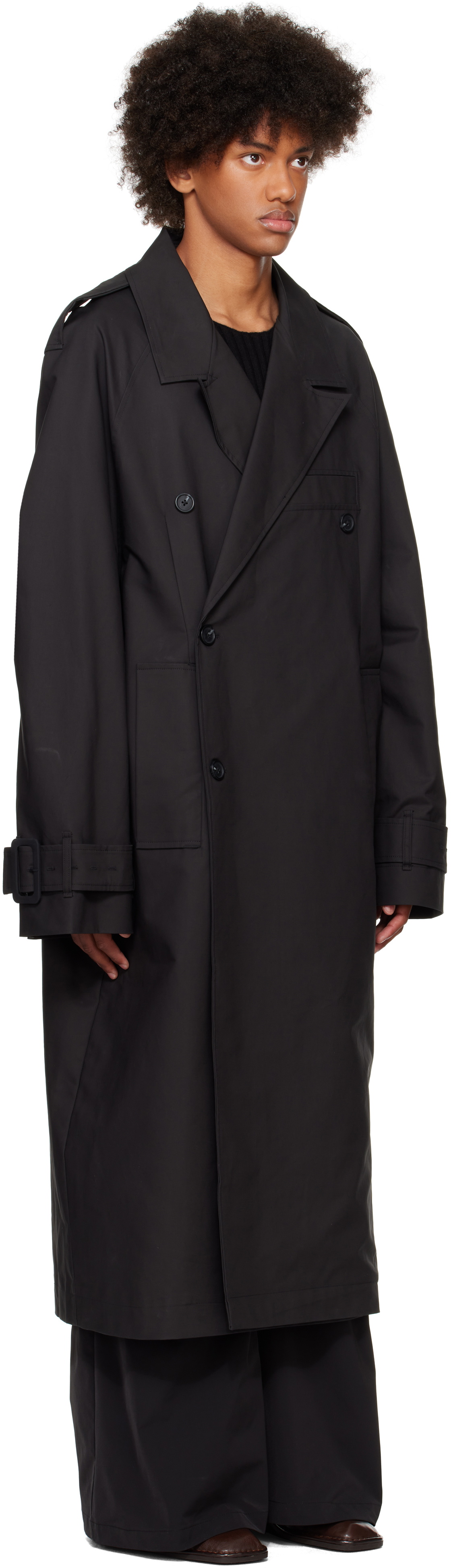Entire Studios Black Wellington Coat