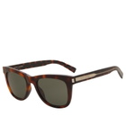 Saint Laurent Sunglasses Saint Laurent Naked Wire Sunglasses in Havana/Crystal/Grey 