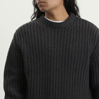 A.P.C. Men's Ron Chunky Rib Jumper in Heathered Anthracite